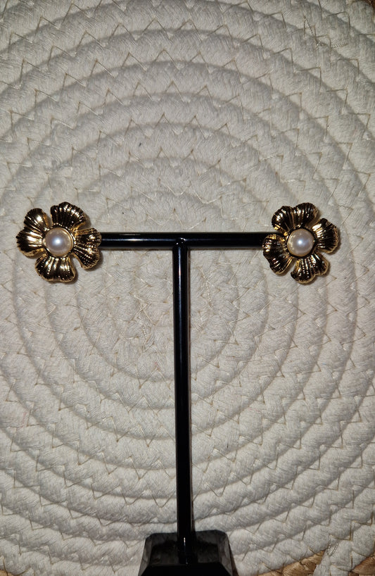 Boucle d'oreille  fleur