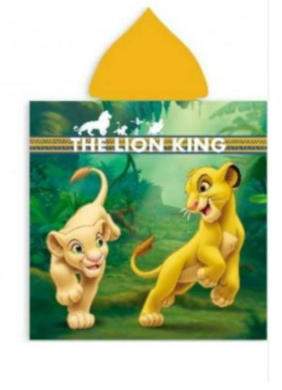 Poncho de bain roi lion