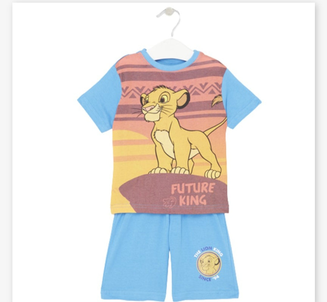 Ensemble short le roi lion bleu