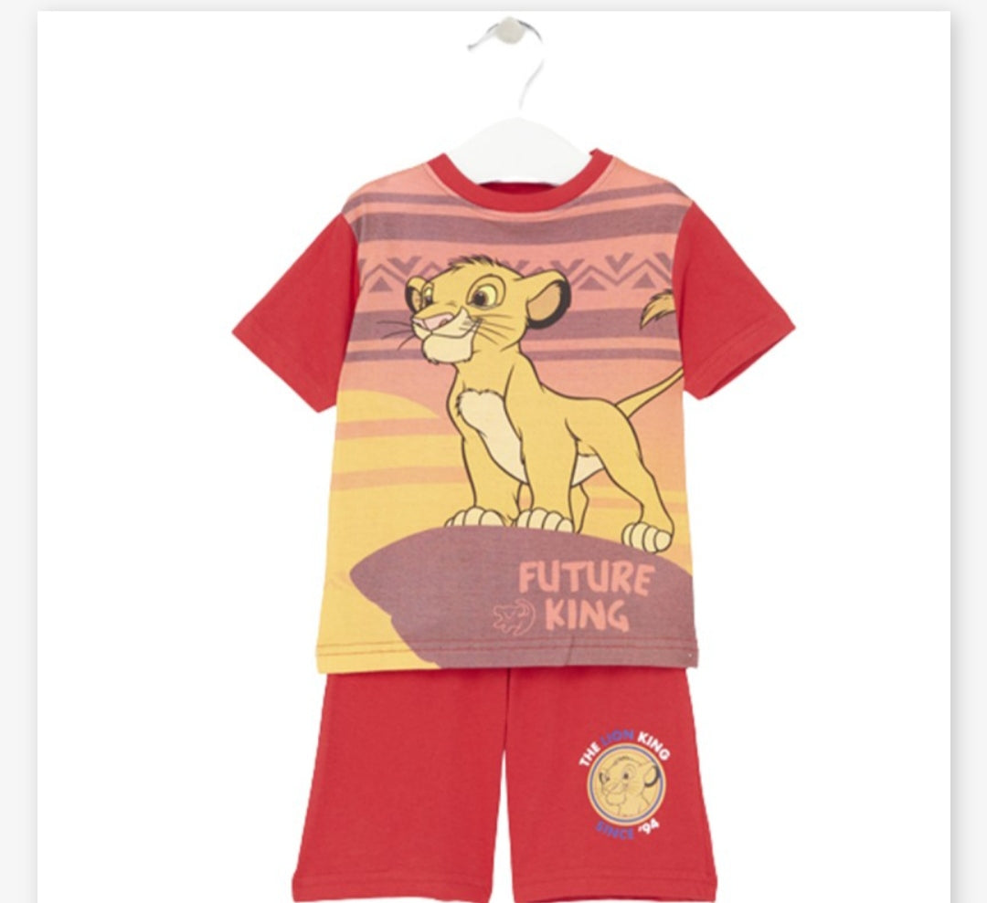 Ensemble short le roi lion rouge