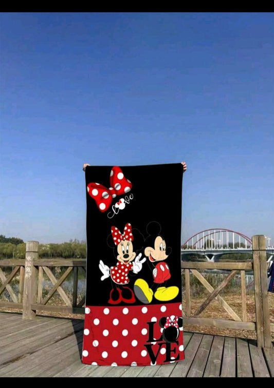 Serviette Minnie Mickey 70/150