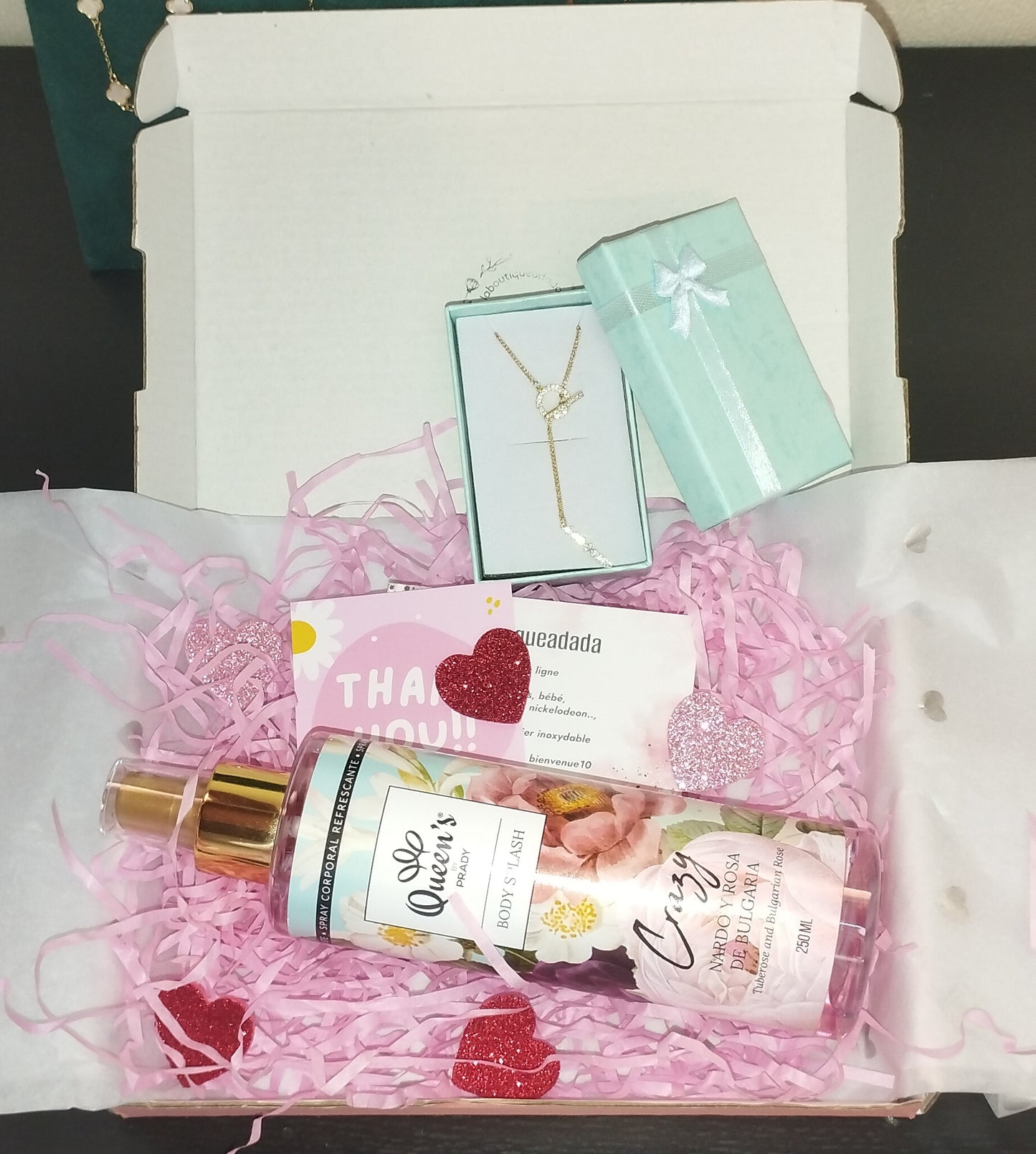 Box cadeau ,bijoux ,brume parfum